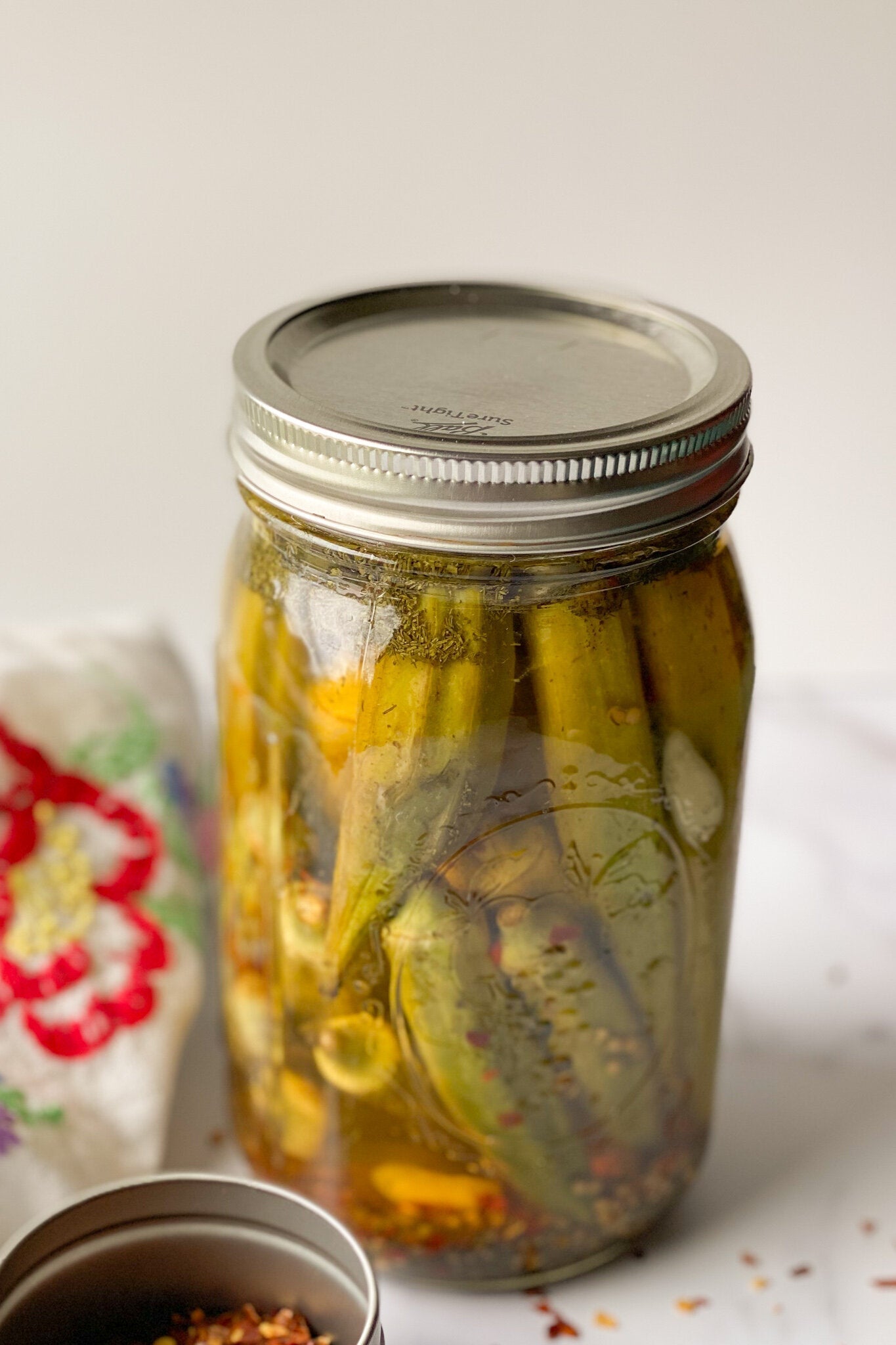 Quick Pickled Okra (Refrigerator)