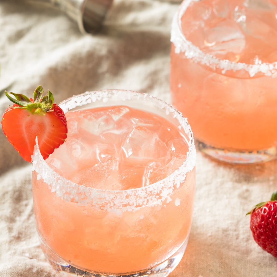 Strawberry Jalapeño Jam by In the Curious Kitchen, used in a sweet and spicy margarita recipe