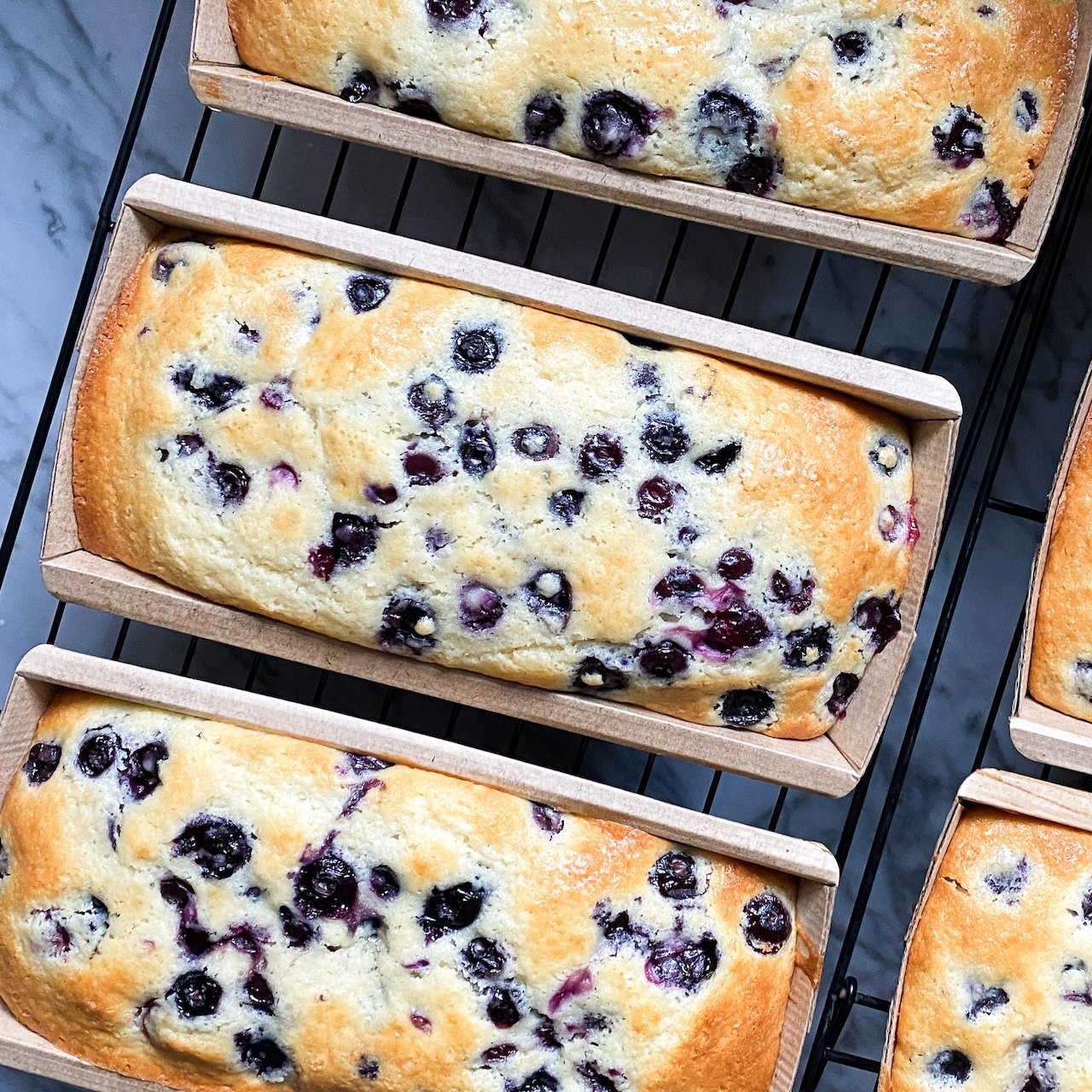 Easy Blueberry Bread with Vanilla Glaze