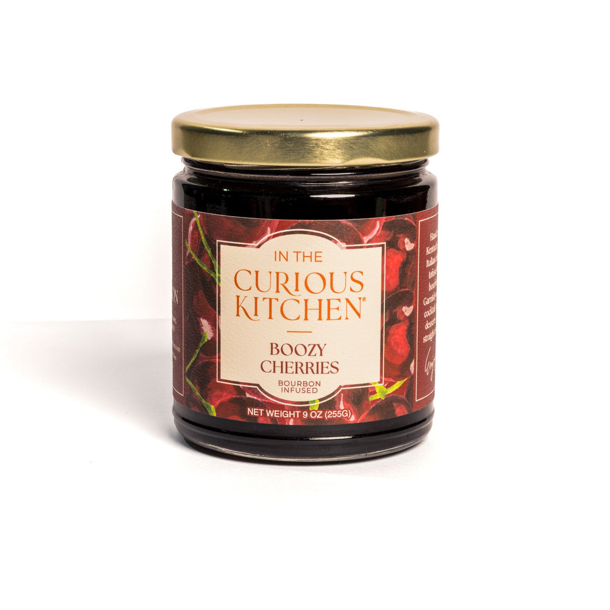Small batch cocktail cherries in a jar, handcrafted in Kentucky