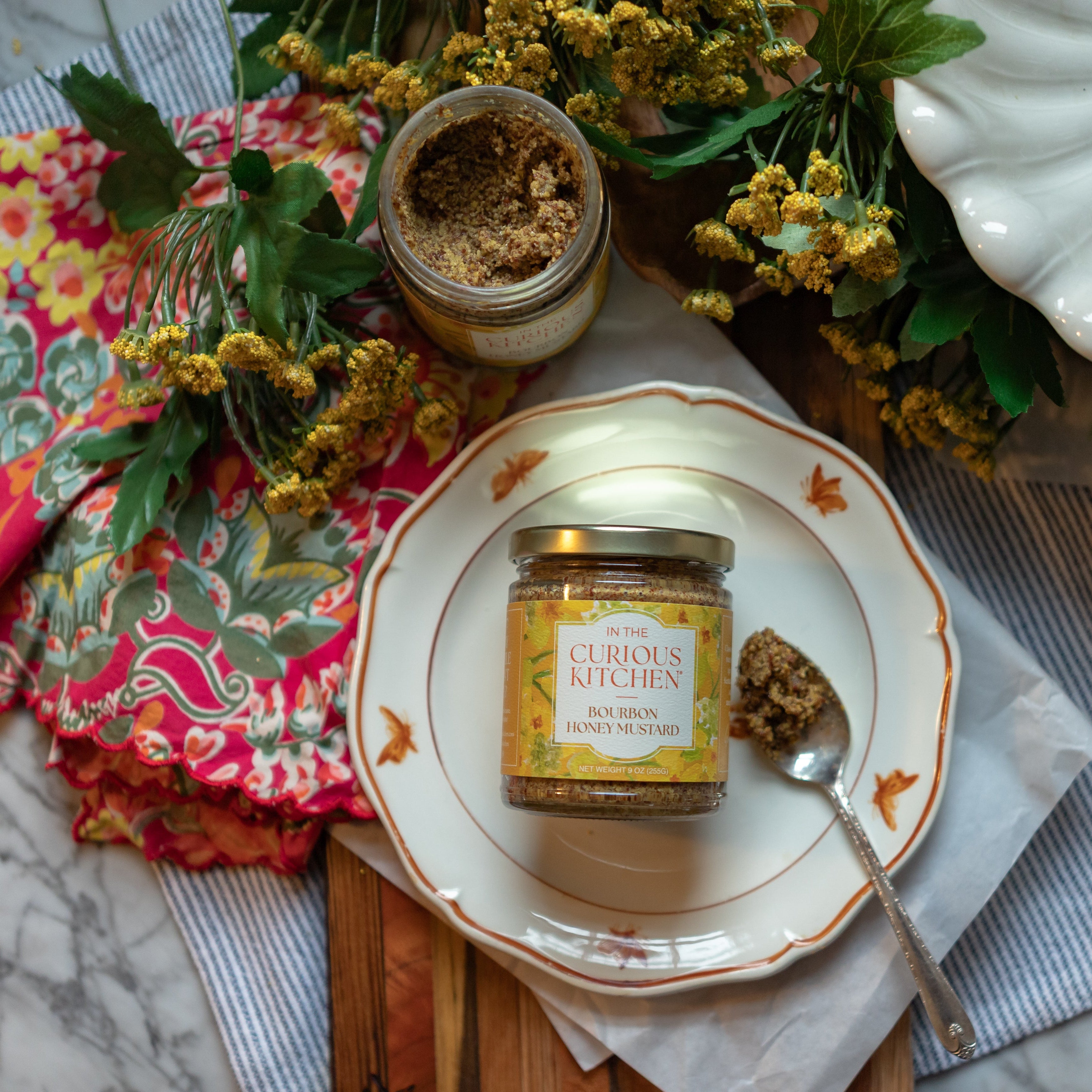 jar of Bourbon Honey Mustard