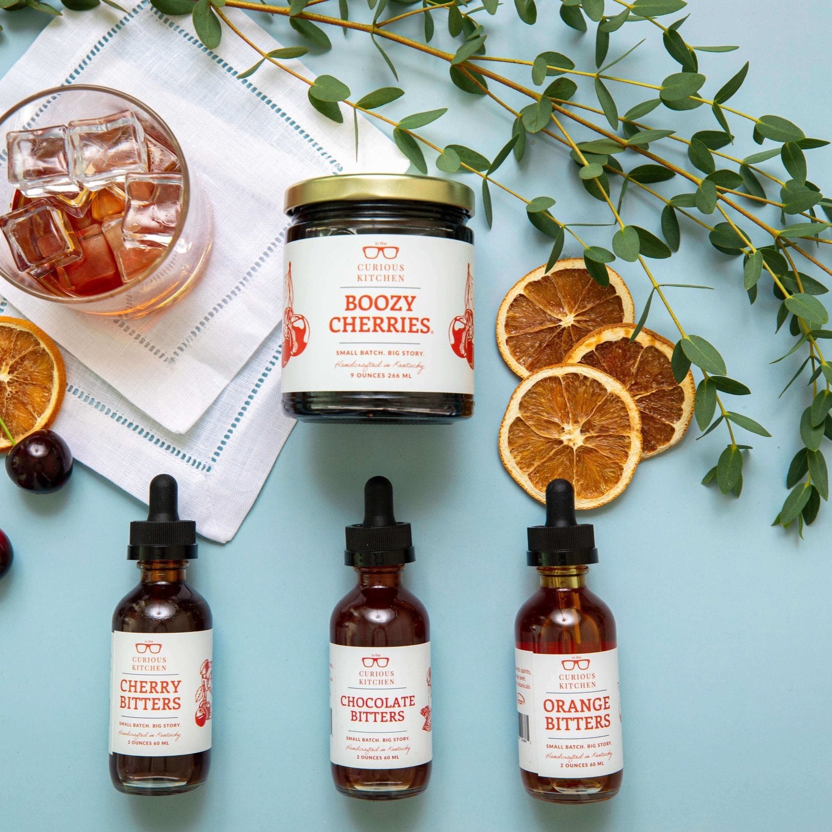 Boozy Cherries and Choice of Bitters