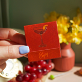 Manhattan Cocktail Matches with Recipe