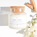 Palo Santo Soy Candle - Citrus & Amber Aromatherapy Candle