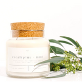 Eucalyptus + Mint Soy Candle - Spa Aromatherapy Candle