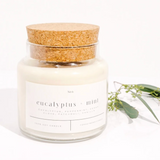 Eucalyptus + Mint Soy Candle - Spa Aromatherapy Candle