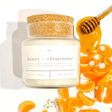 Honey + Clementine Soy Candle - Citrus Aromatherapy Candle